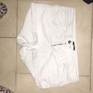 H&M white jean shorts
